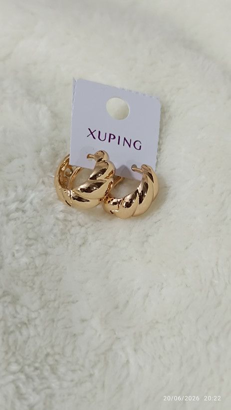 گوشواره حلقه ای زنانه ژوپینگ مدل کروسان